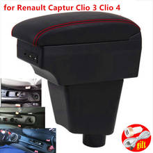 Reposabrazos con interfaz USB para Renault, caja de almacenamiento central con reposabrazos para Renault Captur, Clio 4, Captur 3 2024 - compra barato