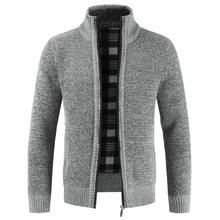 2020 Autumn Winter Men's Knitted Jackets Sweaters Warm Thick Sweater Cardigan Coats Male Clothing Casual Knitwear  Streetwear 2024 - buy cheap