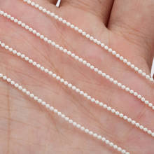 10Meters White Metal Ball Chains Width 1.2mm 1.5mm 2mm 2.4mm Round Bead Chains for DIY Necklace Bracelet Jewelry Making Findings 2024 - buy cheap
