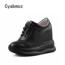 Cyabmoz Height increasing Shoes Woman Sneakers Sexy High heels Women Pumps Platform Lace up Party Casual Fashion Ladies Shoes 2024 - buy cheap