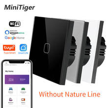 Minitiger Crystal Glass Switch Panel 1 2 3 Gang 1 Way Smart Light Switch Controler Single Fire Line Smart Home Touch Switch 2024 - buy cheap