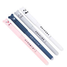4Pcs Cartoon Animals Erasable Gel Pen 0.35mm Refill Rods Cute Panda Cat Pens Kawaii Ballpoint Pen For School Writing Stationery 2024 - buy cheap
