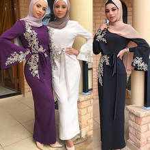 Abaya Dubai Turkey Muslim Hijab Dress Kaftan American Islamic Clothing Abayas Dresses For Women Robe Musulman Femme Vestidos 2024 - buy cheap