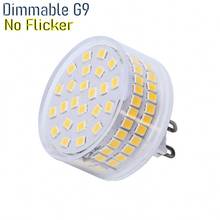 LED BULB Dimmable G9 AC120V 220V 9W 90LEDS SMD2835 No Flicker LED Light Lamp 850LM Chandelier Light Replace 80W Halogen Lighting 2024 - buy cheap