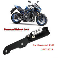 Мотоциклетный шлем Блокировка Пароль Крепление крюк черная сторона защита от кражи подходит для Kawasaki Z900 Z 900 2017 2018 2019 2024 - купить недорого
