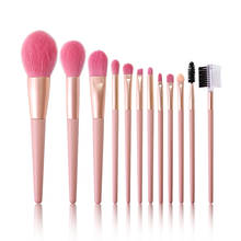Makeup Brushes Set 12pcs Beauty brush Powder Eyeshadow Eyeliner Eye brow Blend Concealer Shading Make Up Brush Cosmetic Tool Kit 2024 - buy cheap