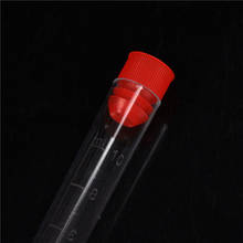 10 Uds. Nuevos tubos de ensayo de plástico transparente de 16x100mm con tapas de laboratorio tubos de botellas redondas herramientas de laboratorio 2024 - compra barato