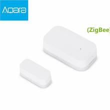 Датчик двери и окна Xiaomi Aqara Zigbee, беспроводное подключение, умный мини-датчик двери, работает на Android, IOS, управление через приложение, бесплатная доставка 2024 - купить недорого