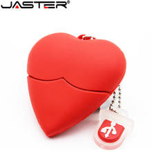 JASTER Love heart style usb flash drive pendrives 4GB 8GB 16GB 32GB 64GB usb stick pendriver USB 2.0 u disk thumb drive necklace 2024 - buy cheap