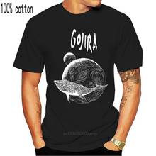 Top Tee 100% Cotton Humor Men Crewneck Tee Shirts Gojira Flying Whale T Shirt Large 2024 - buy cheap