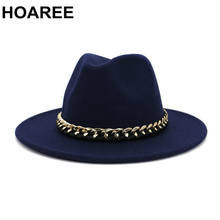 Fedora Hat Women Hats For Men Navy British Style Jazz Hat Autumn Winter Woolen Cap Tribly Cap Panama Outdoor Casual Hat 2024 - buy cheap