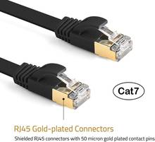 Cat 7 Ethernet RJ45 сетевой кабель Cat7 UTP Интернет сетевой кабель плоский Ethernet Патч кабели для маршрутизатора LAN PC 1 м 1,5 м 2 м 3 м 2024 - купить недорого