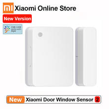 Xiaomi mijia sensor de porta e janela 2, conexão sem fio, fechadura inteligente de segurança, sensor de porta e janela, funciona com aplicativo mijia 2024 - compre barato