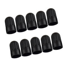 Set Of 10 Car Motorcycle Air Valve Cover Valve Caps Fit TPMS Standard Valve 17mmx9.6mm Black 2024 - buy cheap