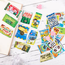 Adesivo japonês para lanche e álbum, adesivos decorativos de desenho animado para lanche comida faça você mesmo, álbum de scrapbooking, diário feliz, planejador 2024 - compre barato