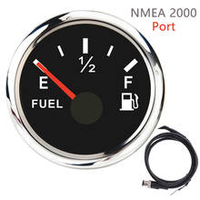 52MM Fuel Level Gauge NMEA 2000 Oil Level Gauge Waterproof IP67 For Boat Car Truck RV Camper With Alarm Meter 2024 - buy cheap