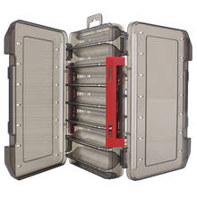 GOBYGO-caja de aparejos de pesca para señuelos, 12 y 14 compartimentos, caja de doble cara de alta calidad, Material ABS, accesorios de pesca 2024 - compra barato