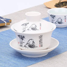 Conjunto de chá kung fu guarda-chuva de cerâmica branca, azul e branco, porcelana chinesa, 2021 2024 - compre barato