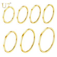 Conjunto de anéis de junta ajustável u7, anéis empilháveis para mulheres, meninas, vintage, oco, estilo boho, joias statement, r1022 2024 - compre barato