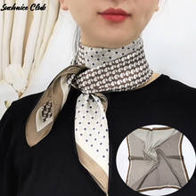 2021 Hot Sale Female Silk Hair Scarf  70*70cm Women Hijab Square Scarve Ribbon Head Brand Shawls Wraps Neckerchief Bandana 2024 - buy cheap