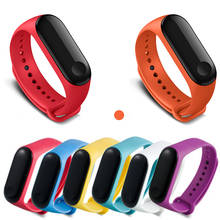 Pulseira para xiaomi mi band 3 e 4, pulseira macia e colorida para substituição 2024 - compre barato