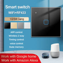 WiFi Smart Light Switch RF433  Neutral Wire Single Fire Smart Life Tuya App Control Works with Alexa Google Home 110V 220V 2024 - buy cheap