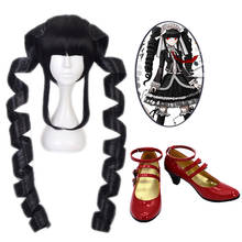 Zapatos de Cosplay Danganronpa Celestia Ludenberg, botas de tacón alto rojo, hechas a medida, accesorios de talla para peluca de Halloween 2024 - compra barato