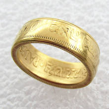 1934 Israel Palestine British Mandate 100 Mils Ring Gold Plated Handmade In Sizes 7-12 2024 - buy cheap