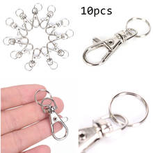 10PCS Lobster Keychain Clasp Clips Key Hook Buttons Backpack Bag Buckle Parts Jewelry Keychains Making Accessory 2024 - buy cheap