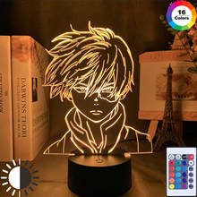 Luminária led noturna para design do rosto de my hero, lâmpada led para crianças, meninos e meninas, decoração de mesa de acrílico 2024 - compre barato