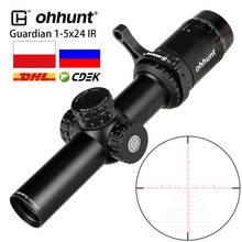 ohhunt Guardian 1-5X24 IR Compact Hunitng Riflescope Glass Etched Reticle Tactical Optical Sight Scope Turrets Lock Setting 2024 - buy cheap