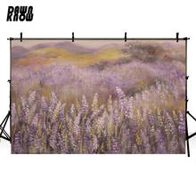 DAWNKNOW Lavender Vinyl Photography Background For Baby Oil Painting Photo Shoot Backdrop For Birthday Party Photo Studio G904 2024 - buy cheap