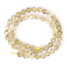 6-10mm Natural Faceted Light Yellow Citrines Beads For Jewelry Making Loose Beads 15'' DIY Beads Bracelets For Women 2024 - buy cheap