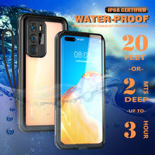 Funda de teléfono impermeable a prueba de golpes para Huawei P40 Pro, P30, P20 Lite 360, funda de silicona para natación, P40 Pro, buceo subacuático 2024 - compra barato
