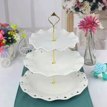 Placa de pastel de nivel soporte mango de corona accesorio de Metal para boda fiesta de cumpleaños de la boda té de la tarde 2024 - compra barato