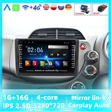 Navitree 8inch 2Din Car Radio GPS For HONDA FIT JAZZ 2007 2008 2209 2010 2011-2016 RHD Android 8.1 WiFi Car Multimedia Player 2024 - buy cheap
