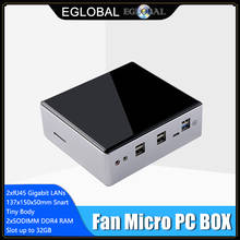 Eglobal новый процессор Intel Core i7 10510U i3 10110U Micro PC Barebone Windows TV BOX Dual Lan DP HD двухдиапазонный WIFI настольный мини-компьютер 2024 - купить недорого