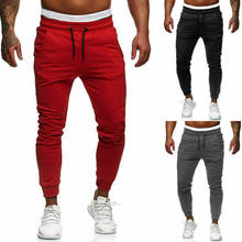 Men Casual Pants Sport Gym Slim Fit Pants Tracksuit Bottoms Joggers Long Trousers Sweatpants Plus Size M-3XL 2024 - buy cheap