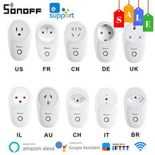 Sonoff-enchufe inteligente S26 para el hogar, toma de corriente estándar con WiFi, 10A, 220V, EU/US/UK/CN/AU, a través de Ewelink IFTTT, dispositivos de Control remoto 2024 - compra barato