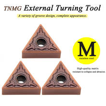 TNMG160404 PMF MP1125 High Quality External Turning Tool TNMG 160404 PMF Cnc Lathe  tools Carbide Insert For Stainless Steel 2024 - buy cheap