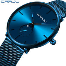CRRJU Зимние новые классические мужские часы, военные прочные модные часы высокого класса, водонепроницаемые кварцевые мужские часы 2024 - купить недорого