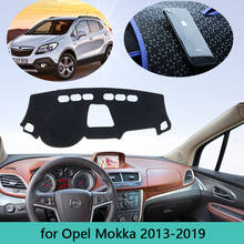 Painel automotivo para opel, aparelho antiderrapante, para modelos mokka, vauxhall mokka x 2013 ~ 2019, proteção contra luz do sol, 2014 2015 2016 2024 - compre barato