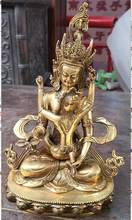 Coleccionables Budista Tibetano de bronce Vajrasattva Yabyum EINZIGARTIG estatua de Buda 28 cm 2KG decoración de cobre de boda de latón real 2024 - compra barato