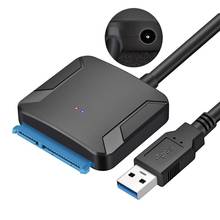 Кабель-переходник с USB 3,0 на SATA 3, кабели для преобразования Sata на USB, поддержка внешнего жесткого диска 2,5 или 3,5 дюйма 2024 - купить недорого