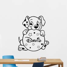 Personalized Name Custom Wall Decal Vinyl Little Dog Wall Sticker for Nursery Boy Girl Baby Room Decoration Removable Mural X566 2024 - buy cheap