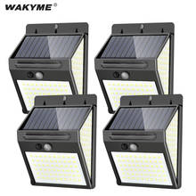 WAKYME 140 LED Solar Light Outdoor Solar Powered Wall Lamp PIR Motion Sensor Garden Security Floodlight Waterproof Solar Lamp 2024 - buy cheap