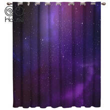 CoCoHouse Purple Galaxy Planet Window Blinds Living Room Bathroom Outdoor Fabric Indoor Drapes Decor Kids Curtain Panels 2024 - buy cheap