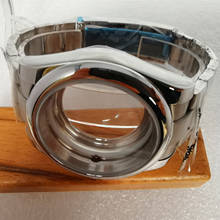 39 мм сапфировое стекло нержавеющая сталь полированный чехол стальной ремешок подходит для NH35 NH36 автоматический механизм 2024 - купить недорого