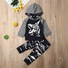 0-4years Newborn Boys Clothes Set Dinosaur Animal Hoodies Sweatshirt Tops Pants Infant Active Outfits Winter Kid Baby Boys Suits 2024 - buy cheap