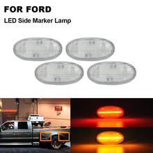 Kit de actualización de luces LED laterales para coche Ford, Kit de lentes transparentes para faro delantero (ámbar) y trasero (rojo), para Ford F-250 F-350 F-450 Super Duty 2011-2018, 4 unidades 2024 - compra barato